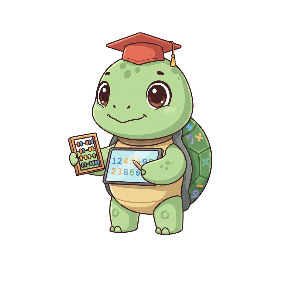 Wise Turtle — PRO level in soroban learning, operations without carries